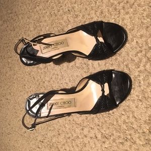 Black Jimmy Choo Size 6 1/2 Shoe